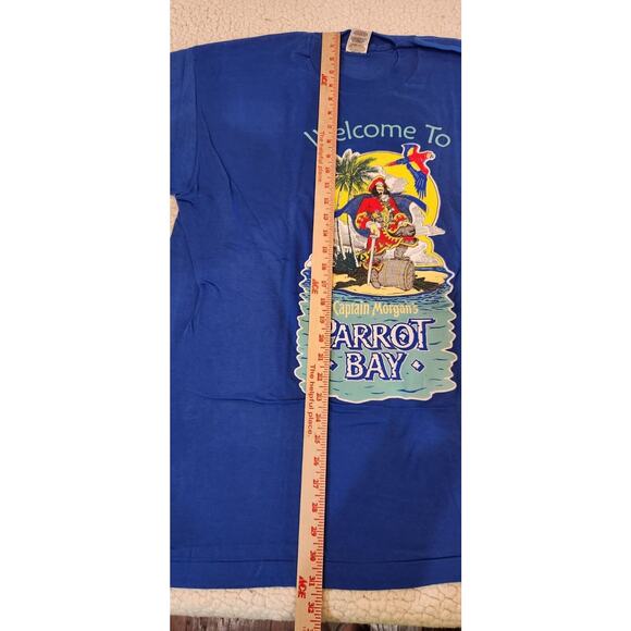 Vintage Captain Morgan’s Parrot Bay 2-Sided Graphic Men’s T-Shirt~SZ.XL - Picture 8 of 11
